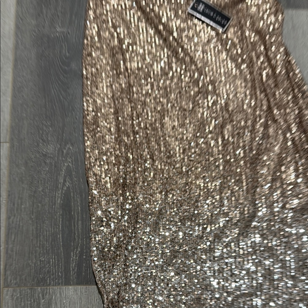 Gold Sequin Skirt